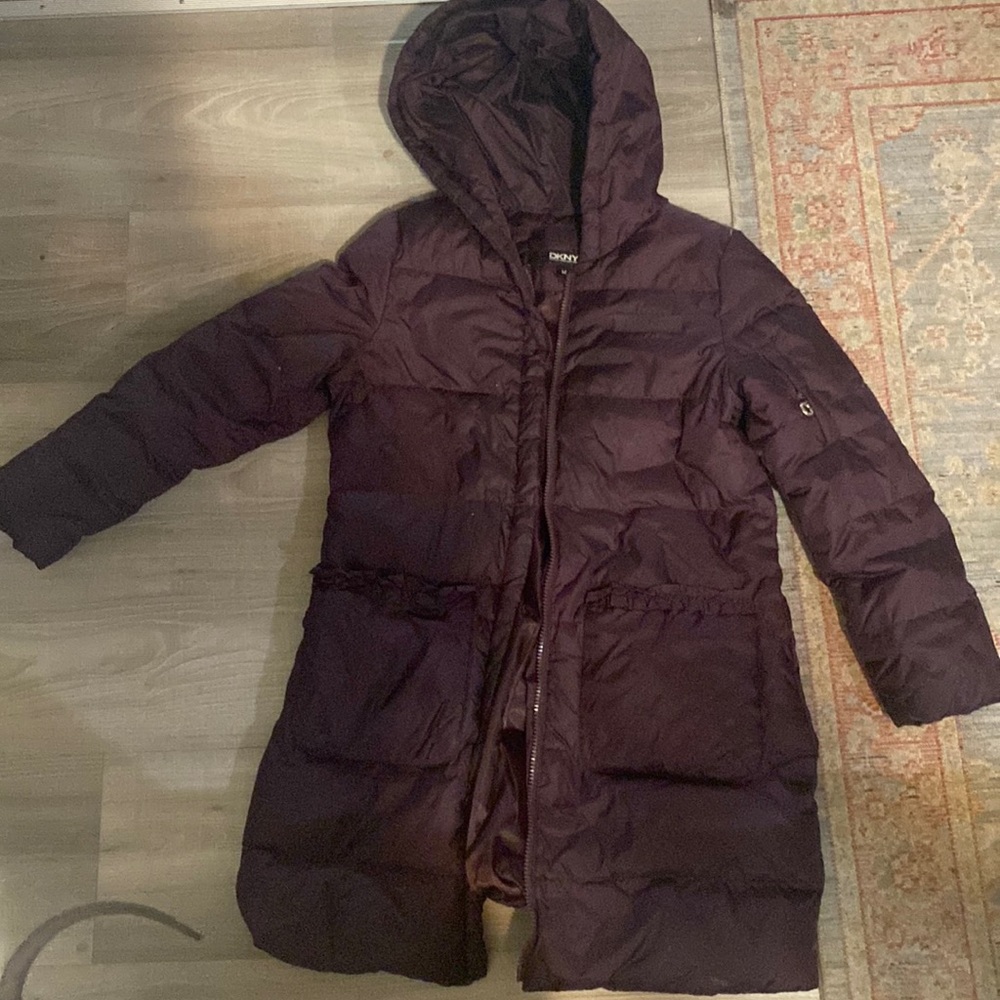 DKNY Medium Down maroon jacket